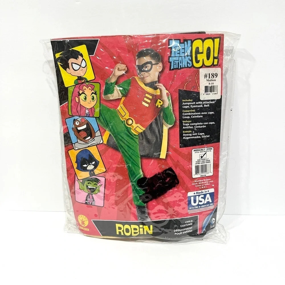Rubie's Teen Titans Go! Robin 4pc Halloween Cosplay Costume